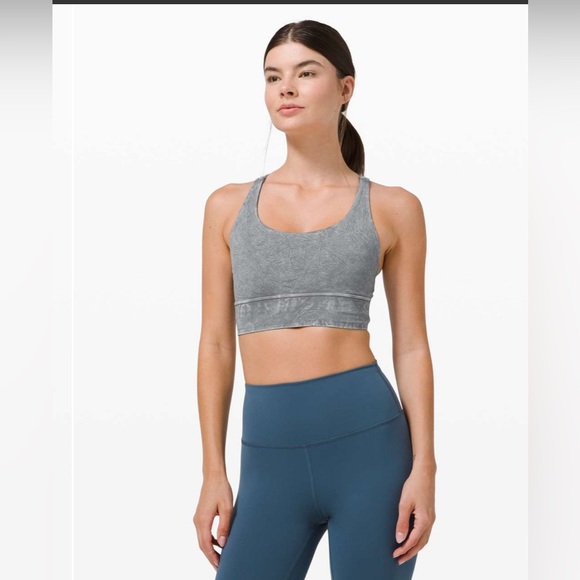 Lululemon Energy Bra Ice Wash Asphalt Gray Size: XS - Picture 2 of 10